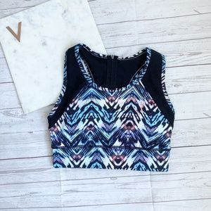 jessica simpson womens s colorful sports bra blue